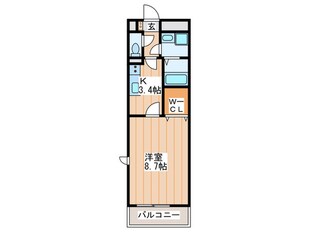 アンプル－ルフェ－ル北町の物件間取画像